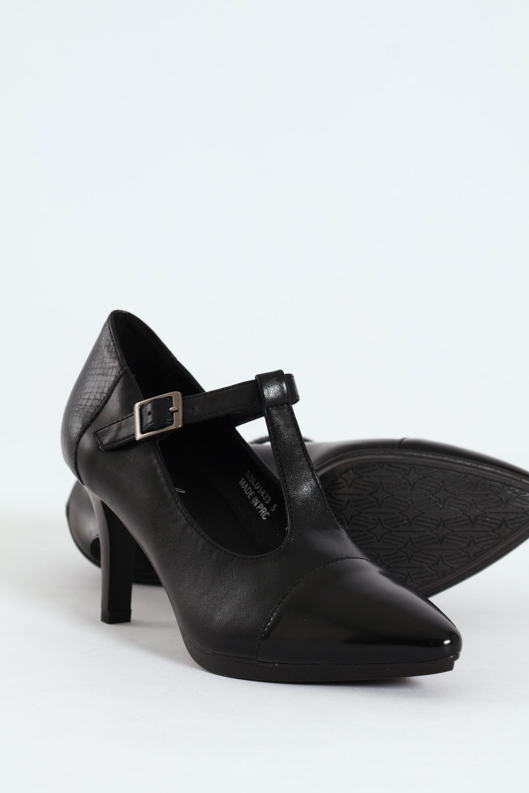 Phoenix Mary Jane T-Strap Heel - Black