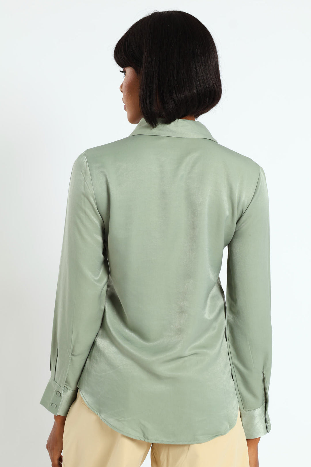 Tonal Jeweled Shirt - Olive