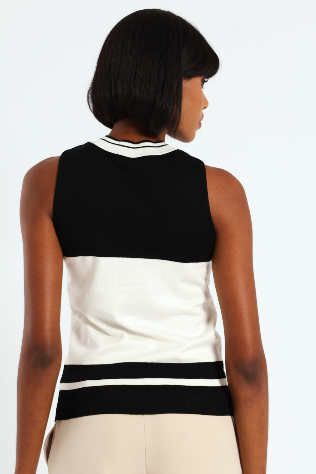 Turtle Neck Tank - Black