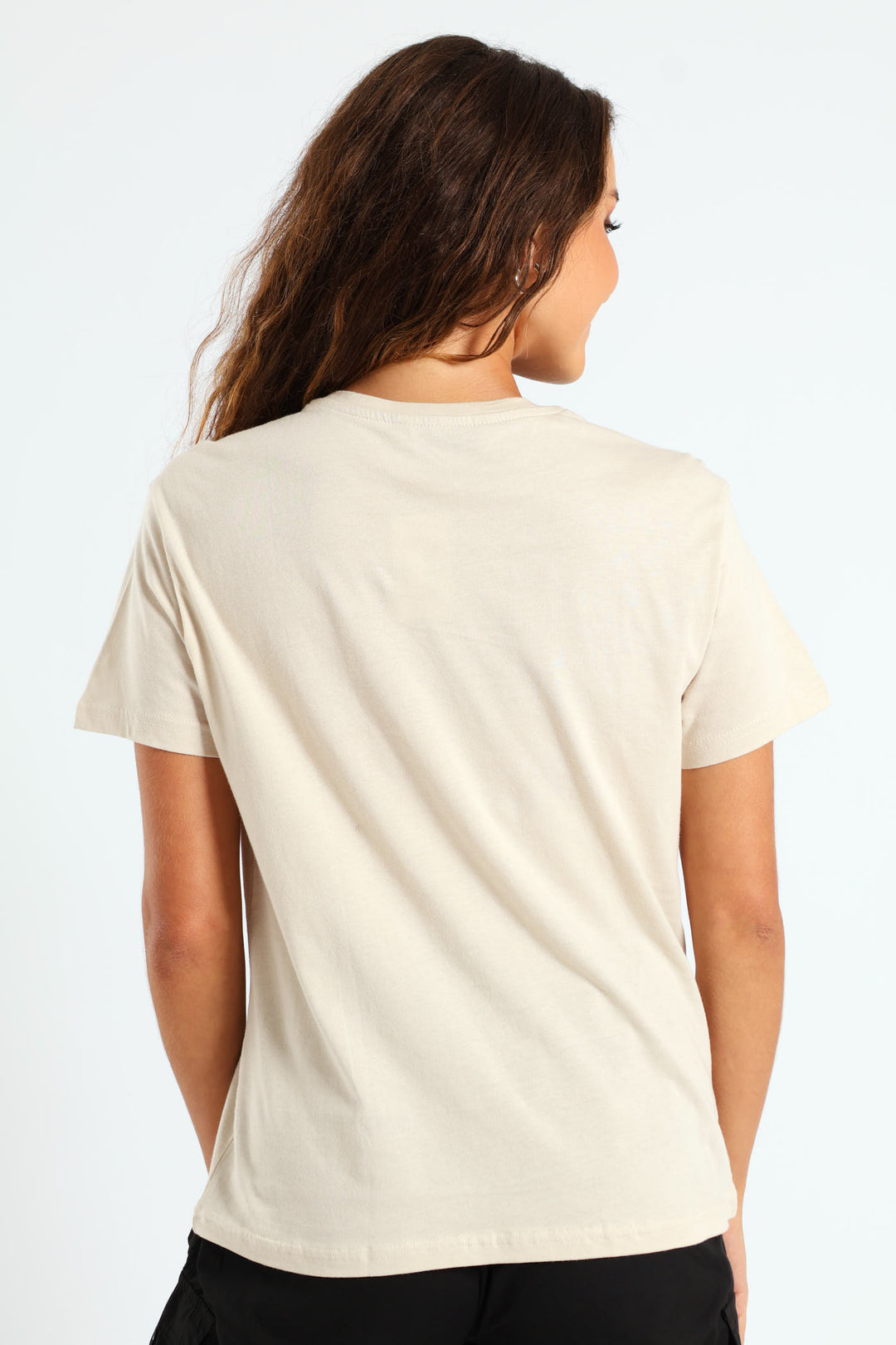 Embroidered Foil Amour Leopard Heart Tee - Light Stone