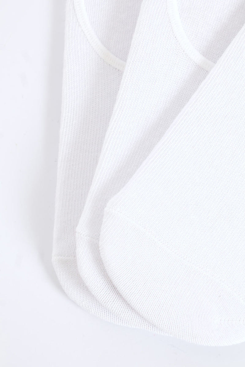 3 Pack Sneaker Socks - White