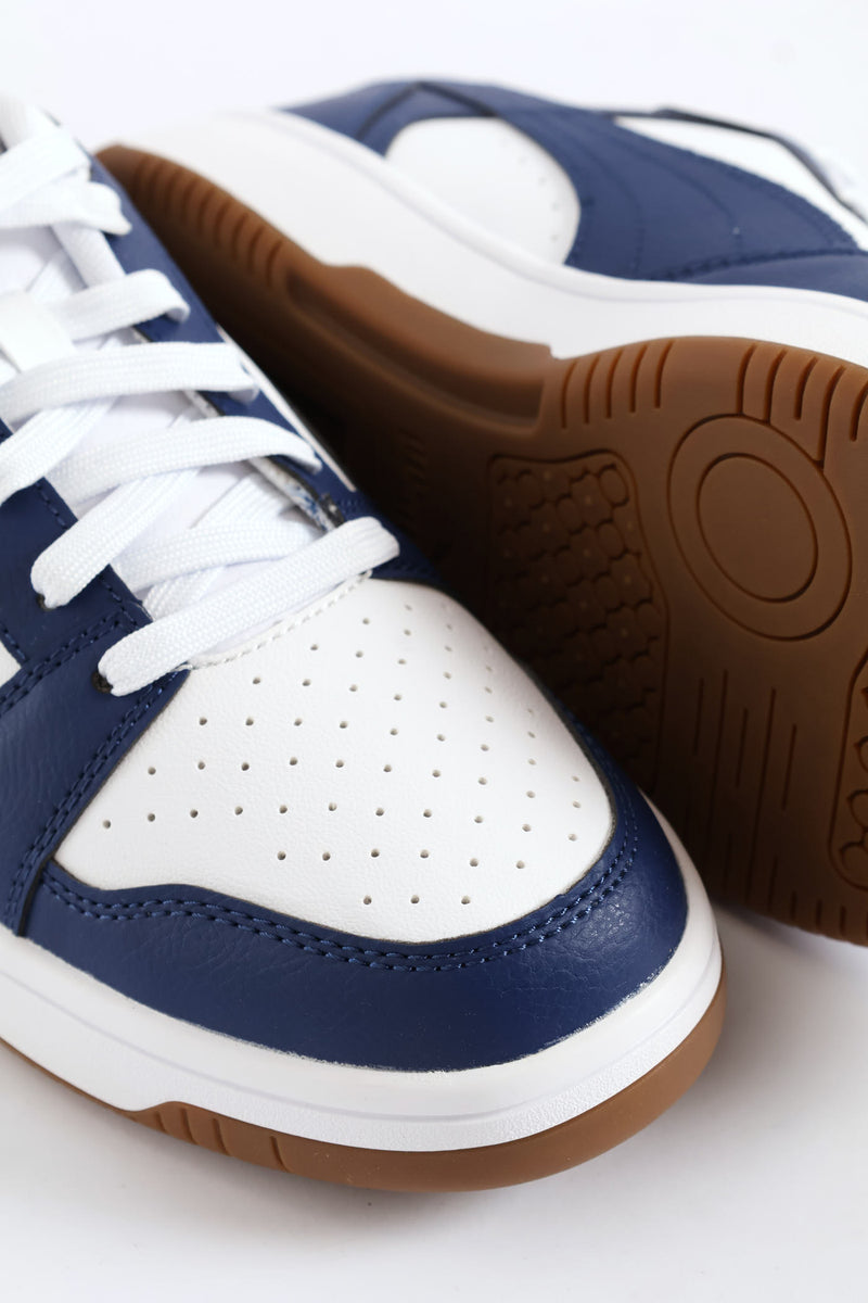 Rebound V6 Low Sneaker - White/Blue