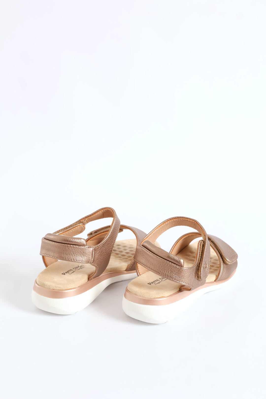 Double Strap Metallic Sandal - Bronze