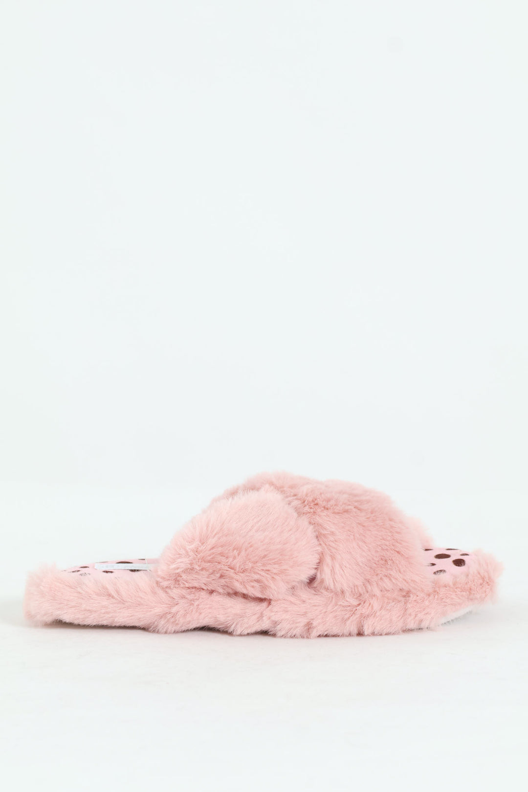 Girls Leopard Open Toe Slipper - Pink