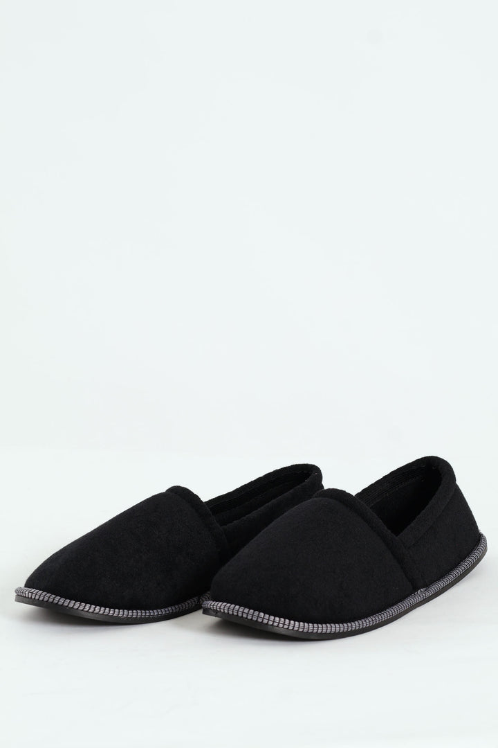Basic Closed Back Slipper - Black