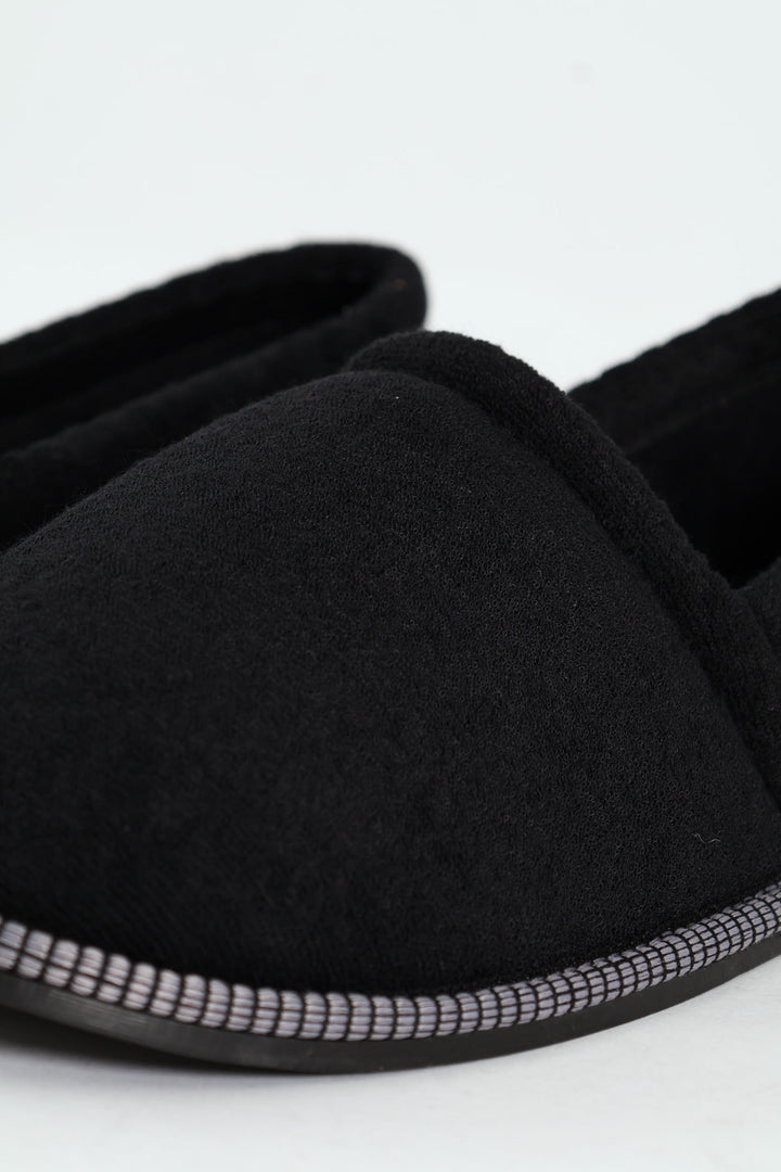 Basic Closed Back Slipper - Black