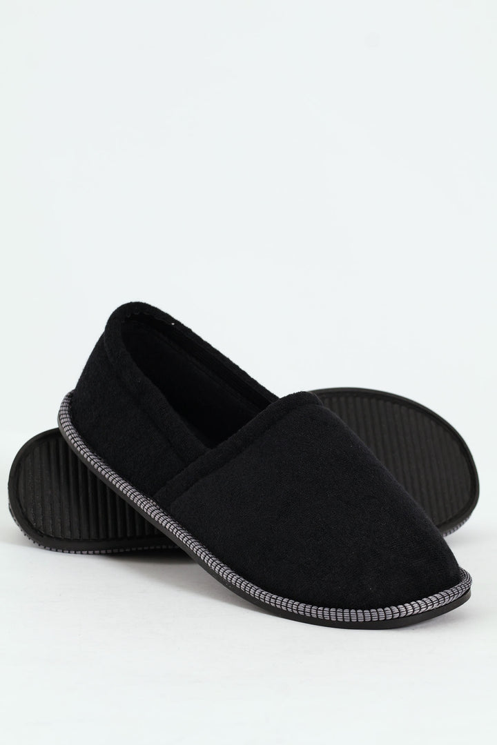 Basic Closed Back Slipper - Black
