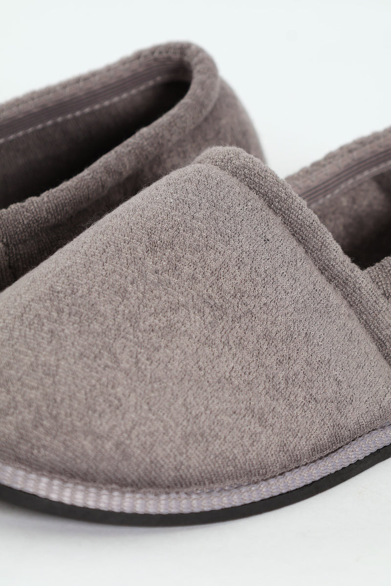Basic Closed Back Slipper - Grey