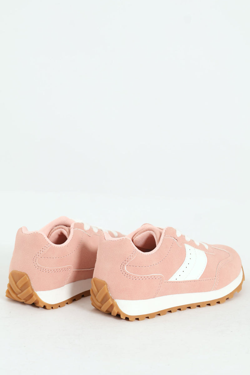 Pre-Girls Retro Sneaker - Blush