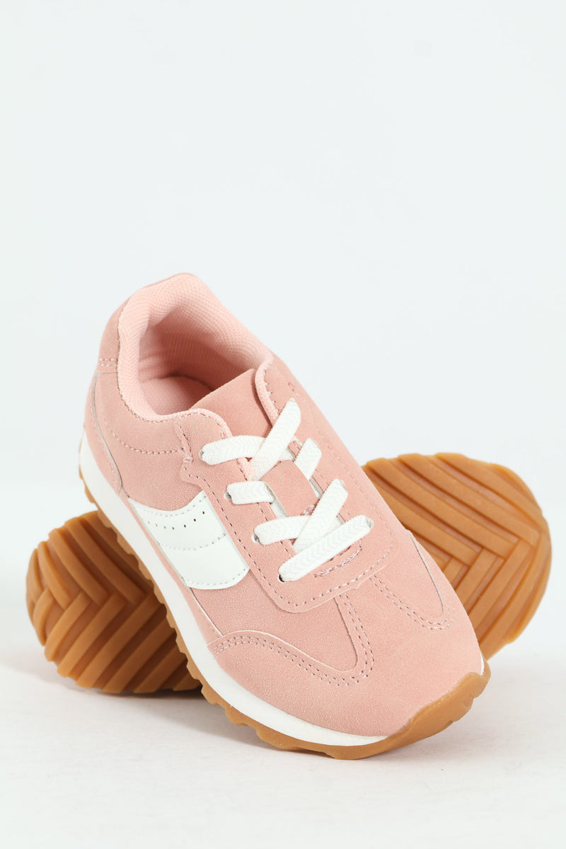 Pre-Girls Retro Sneaker - Blush