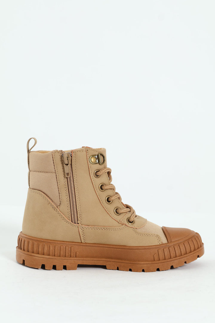 Boys Hiker Boot - Khaki