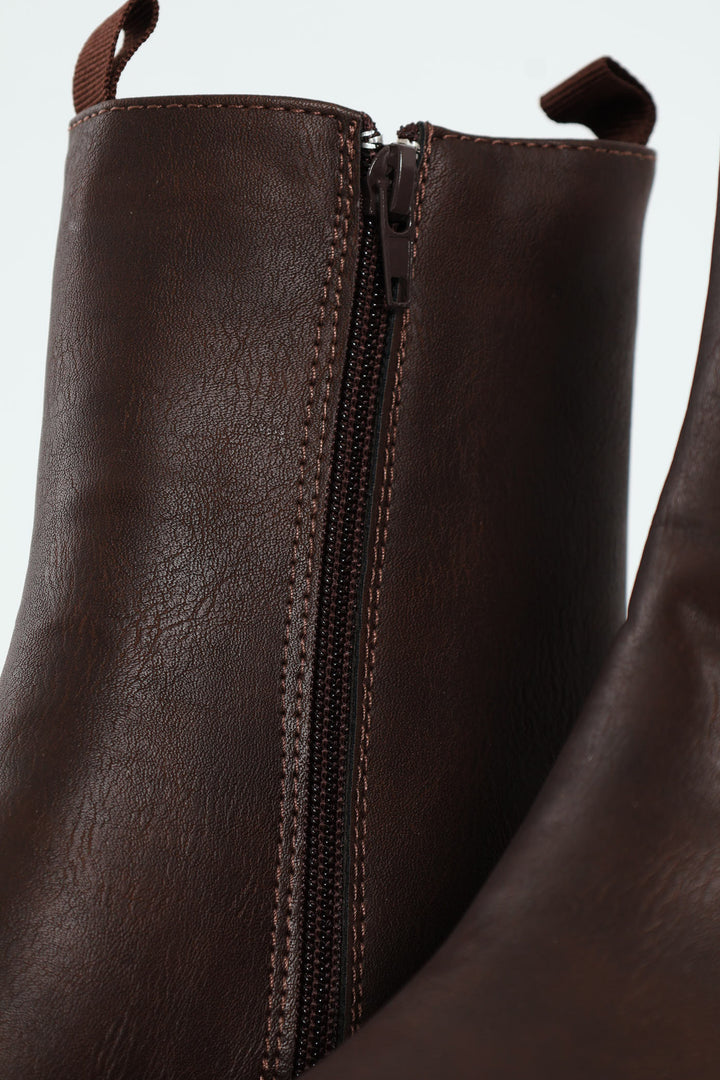 Chunky Chelsea Boot - Chocolate