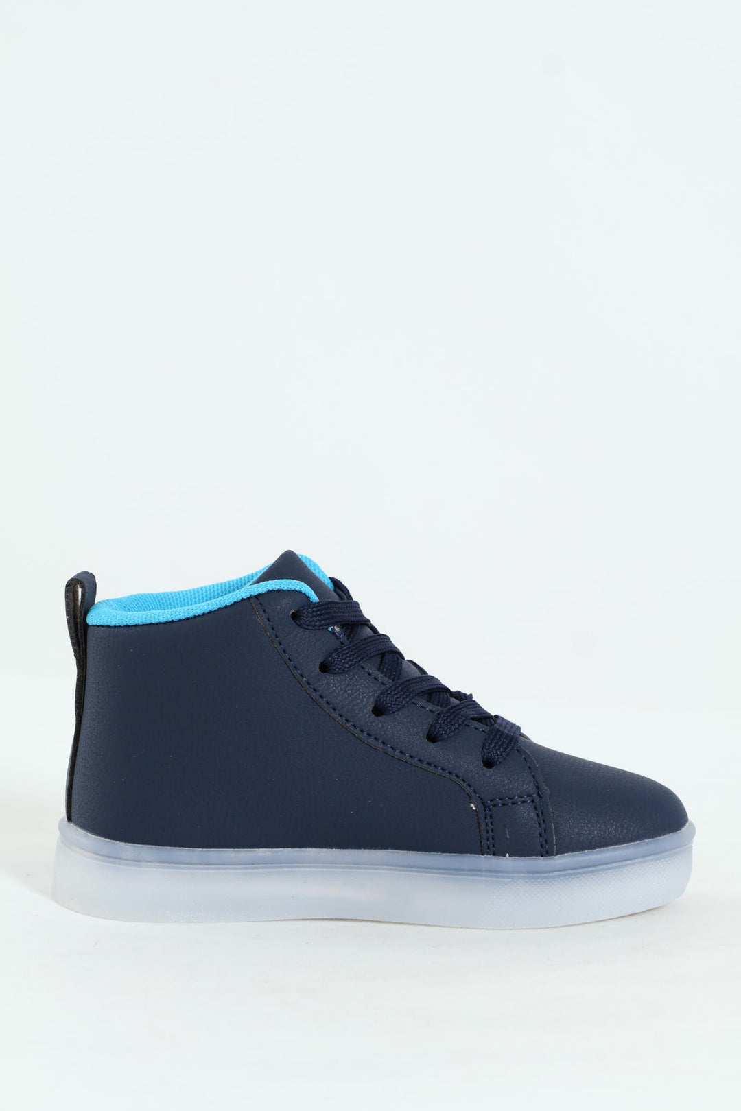 Pre-Boys Dino Light-Up High-Top Sneaker - Navy