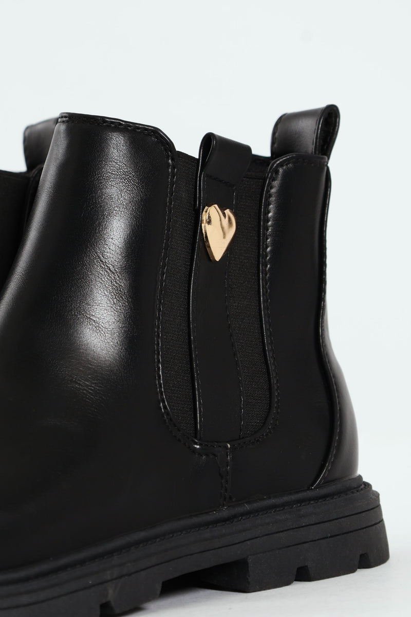 Girls Chelsea Boot - Black