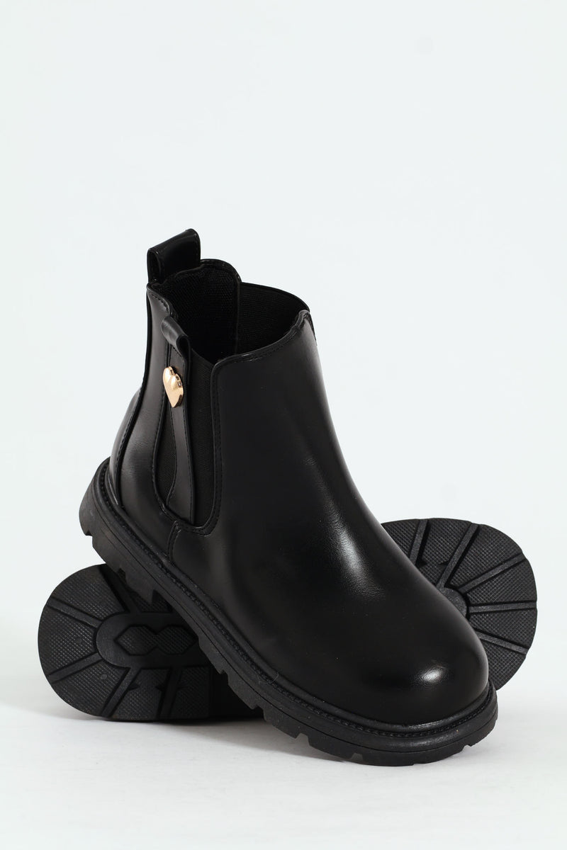 Girls Chelsea Boot - Black