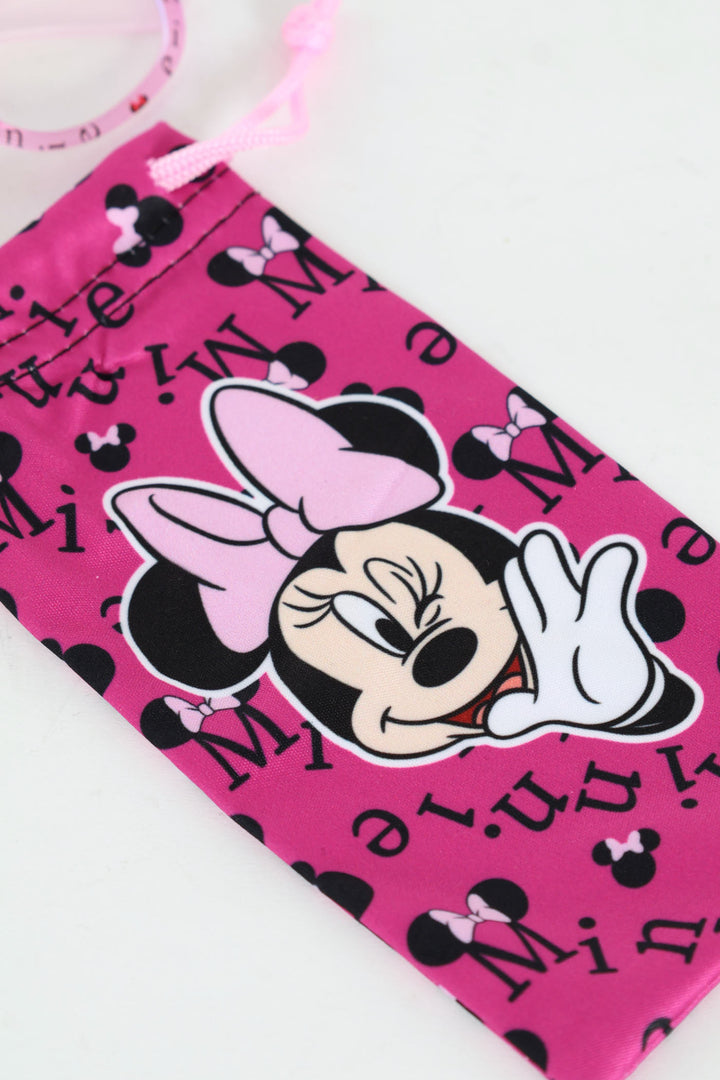 Pre-Girls Minnie Blue Light Glasses & Pouch - Pink