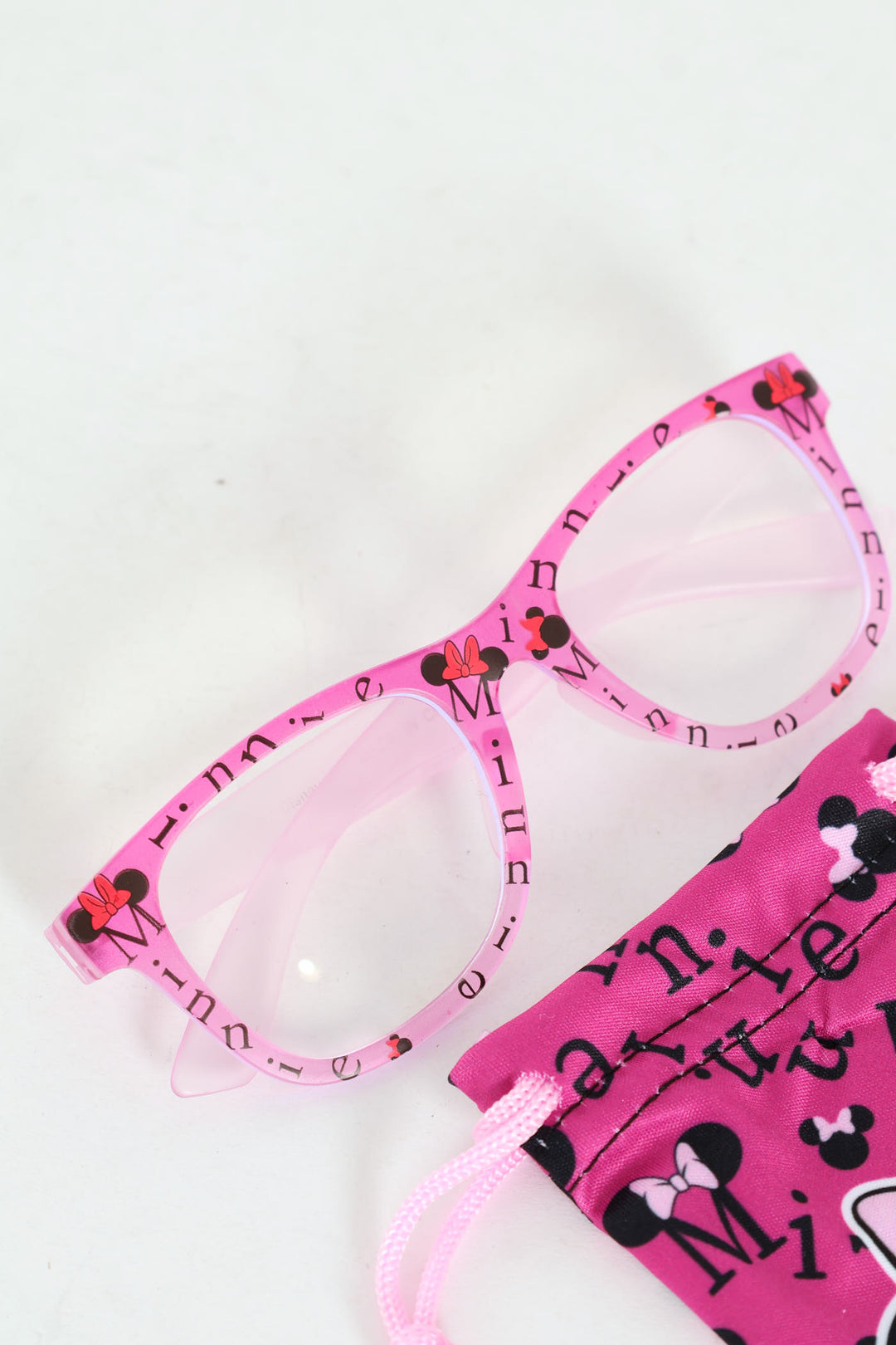 Pre-Girls Minnie Blue Light Glasses & Pouch - Pink