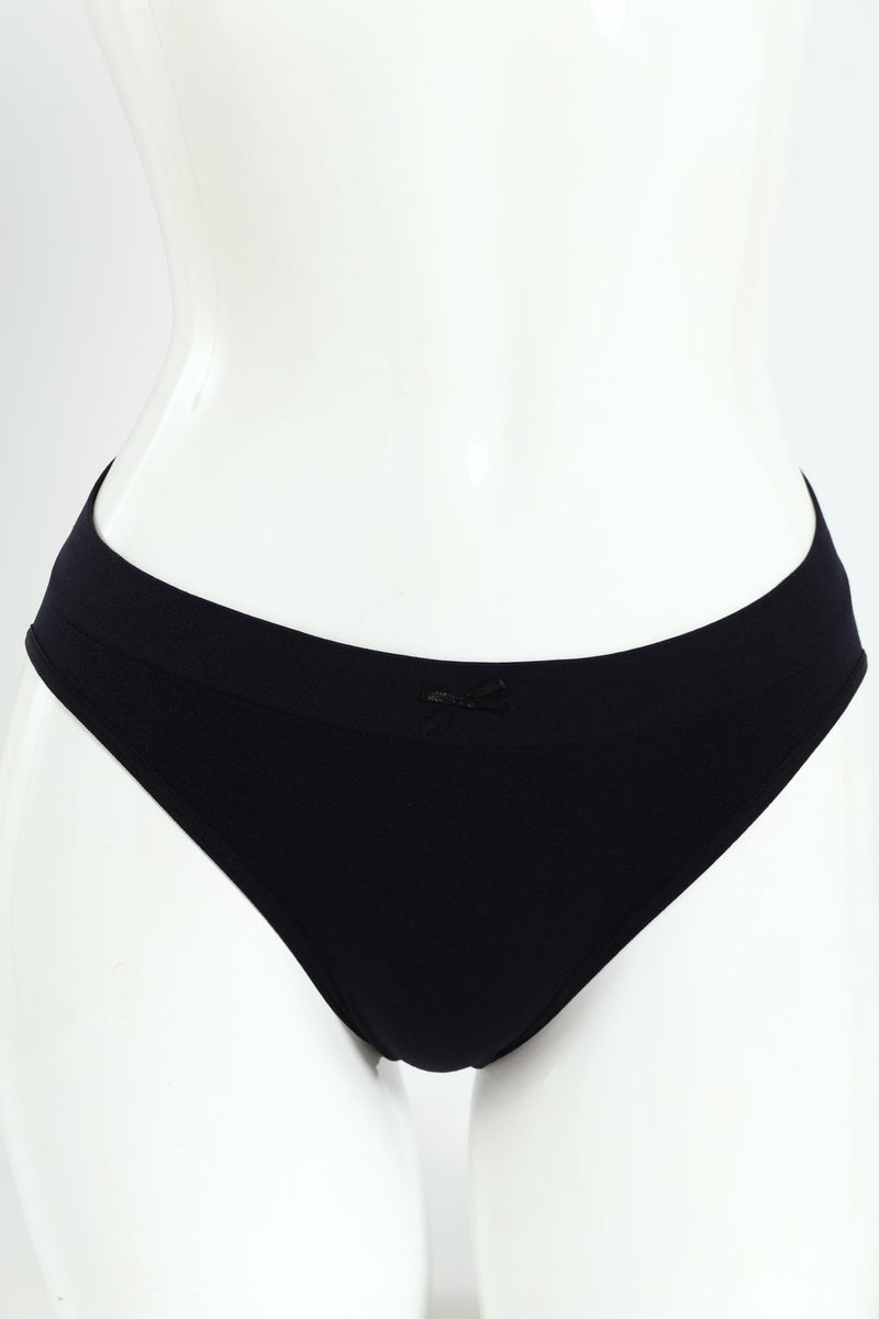 3 Pack Seamless Bikini Panties - Port/Rose/Black