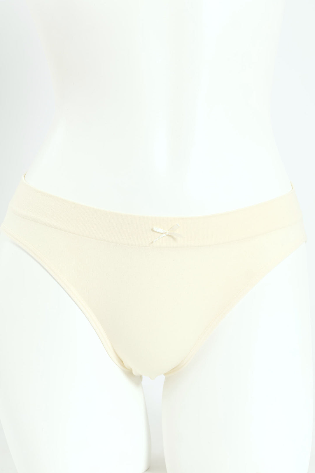 3 Pack Seamless Hi-Cut Panties - Sea/Tan/Tofu