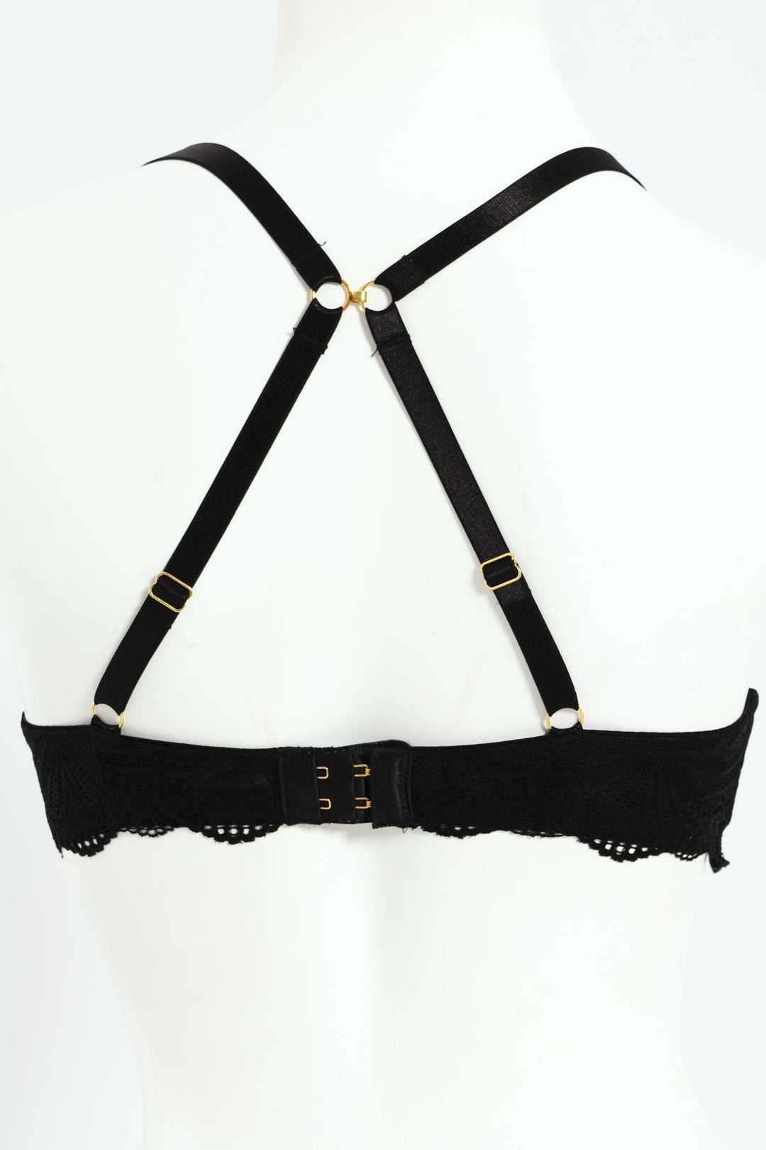 Lace Push Up Bra - Black