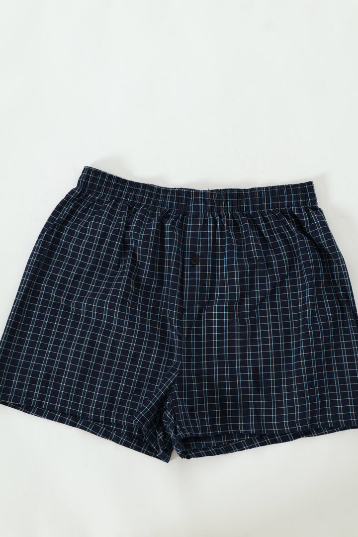 Single Fashion Woven Boxer - Blue