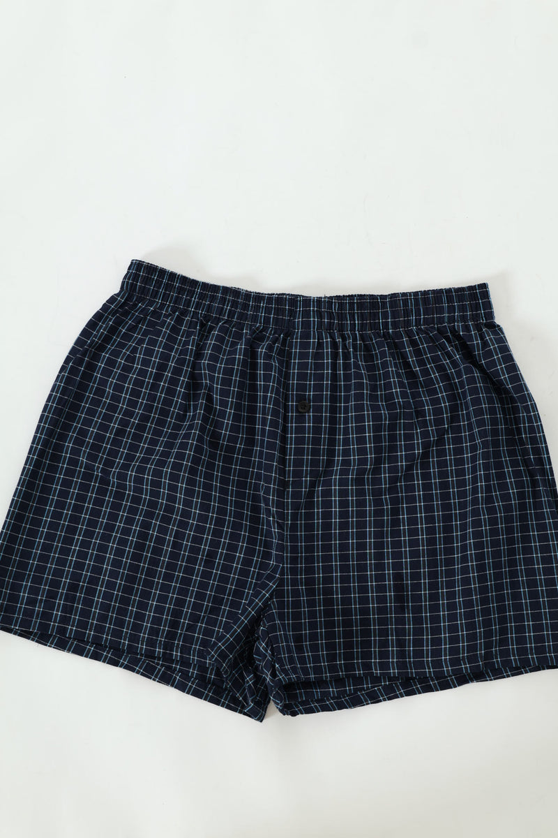 Single Fashion Woven Boxer - Blue