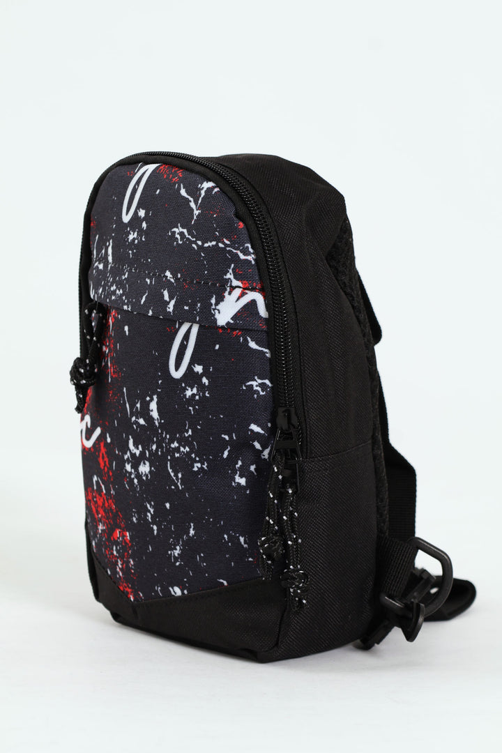 Boys Print Crossbody Bag - Black