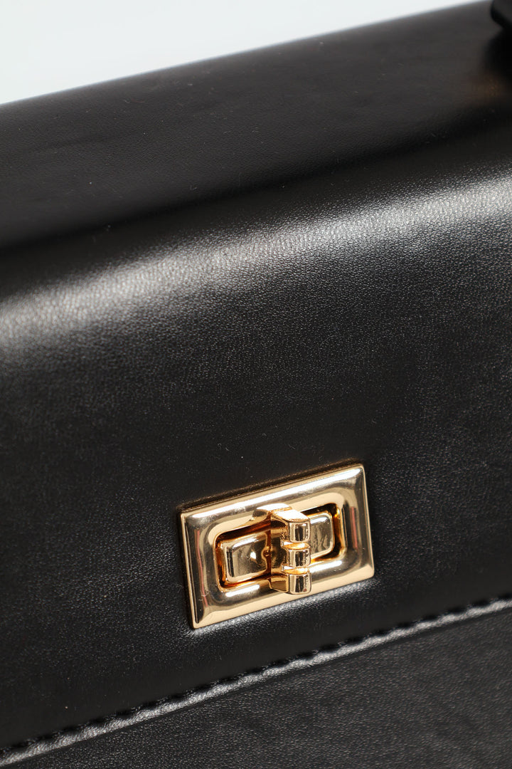 Top Handle Satchel - Black