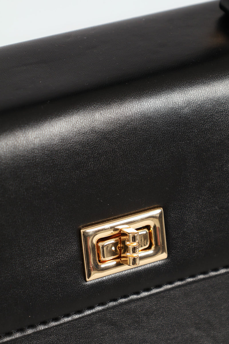 Top Handle Satchel - Black