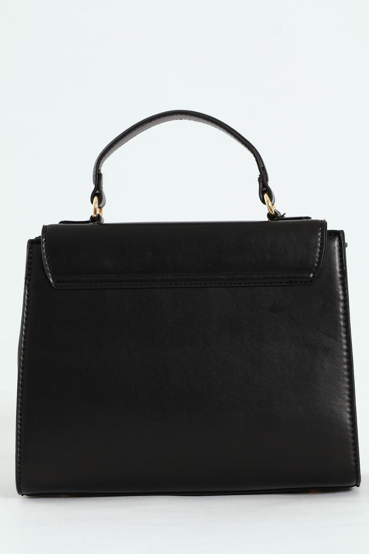Top Handle Satchel - Black