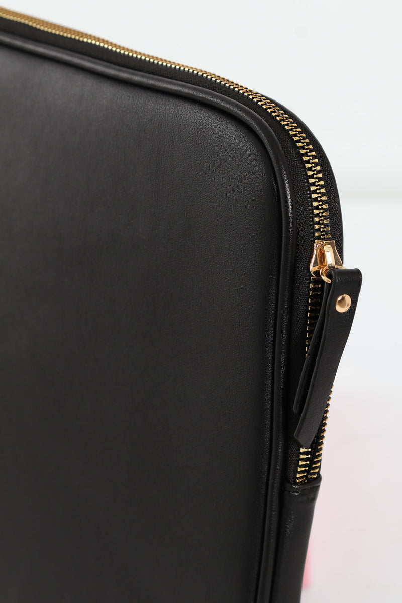 15inch Textured Laptop Bag with Coin Purse & Removable Laptop Sleeve