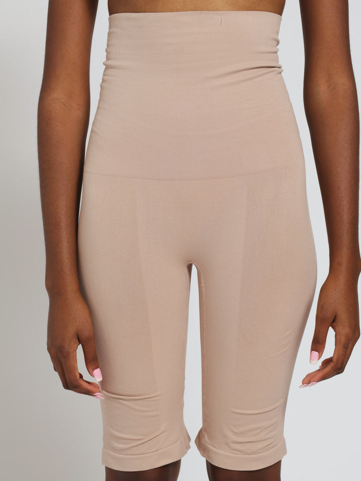 Seamless Extra Length Leg Shaper - Mocha
