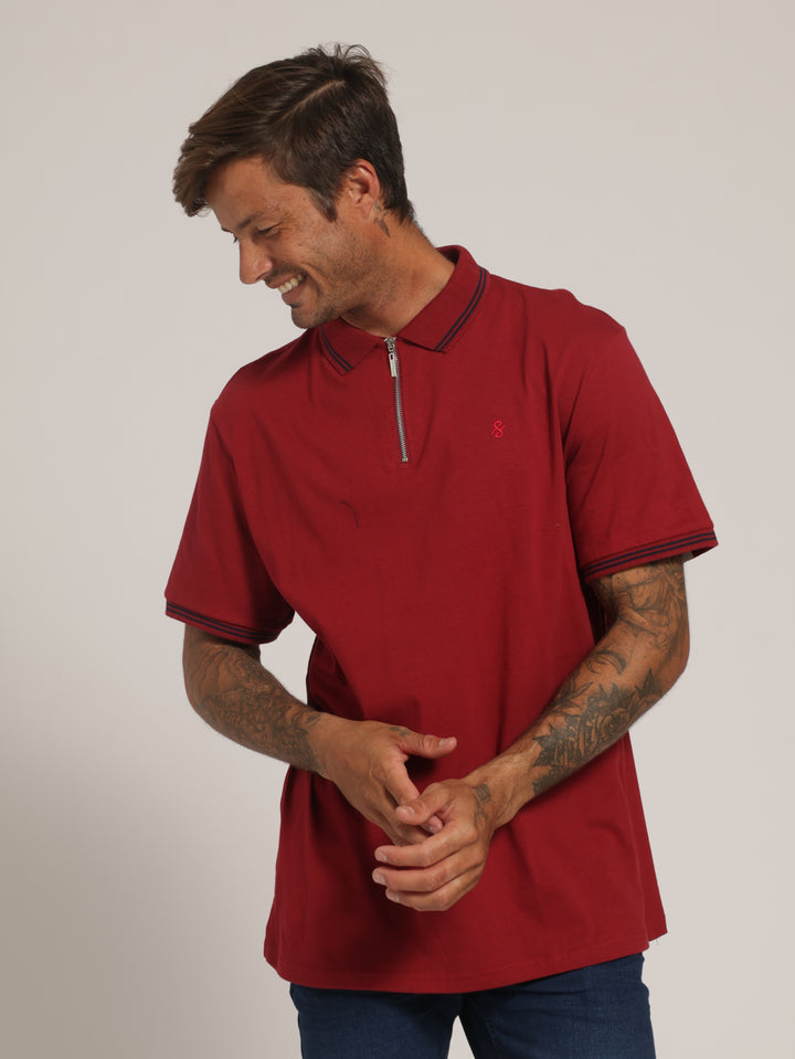 Zip Golfer - Deep Red