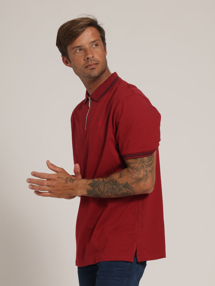 Zip Golfer - Deep Red