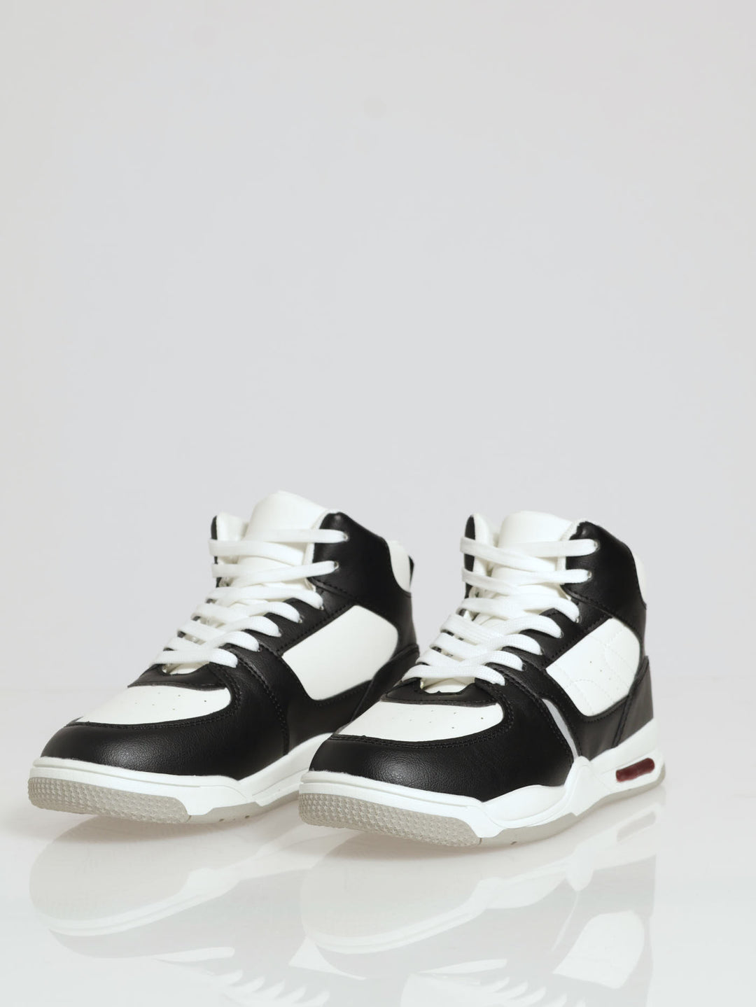 Boys Retro Sneaker - White/Black