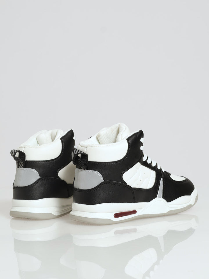 Boys Retro Sneaker - White/Black