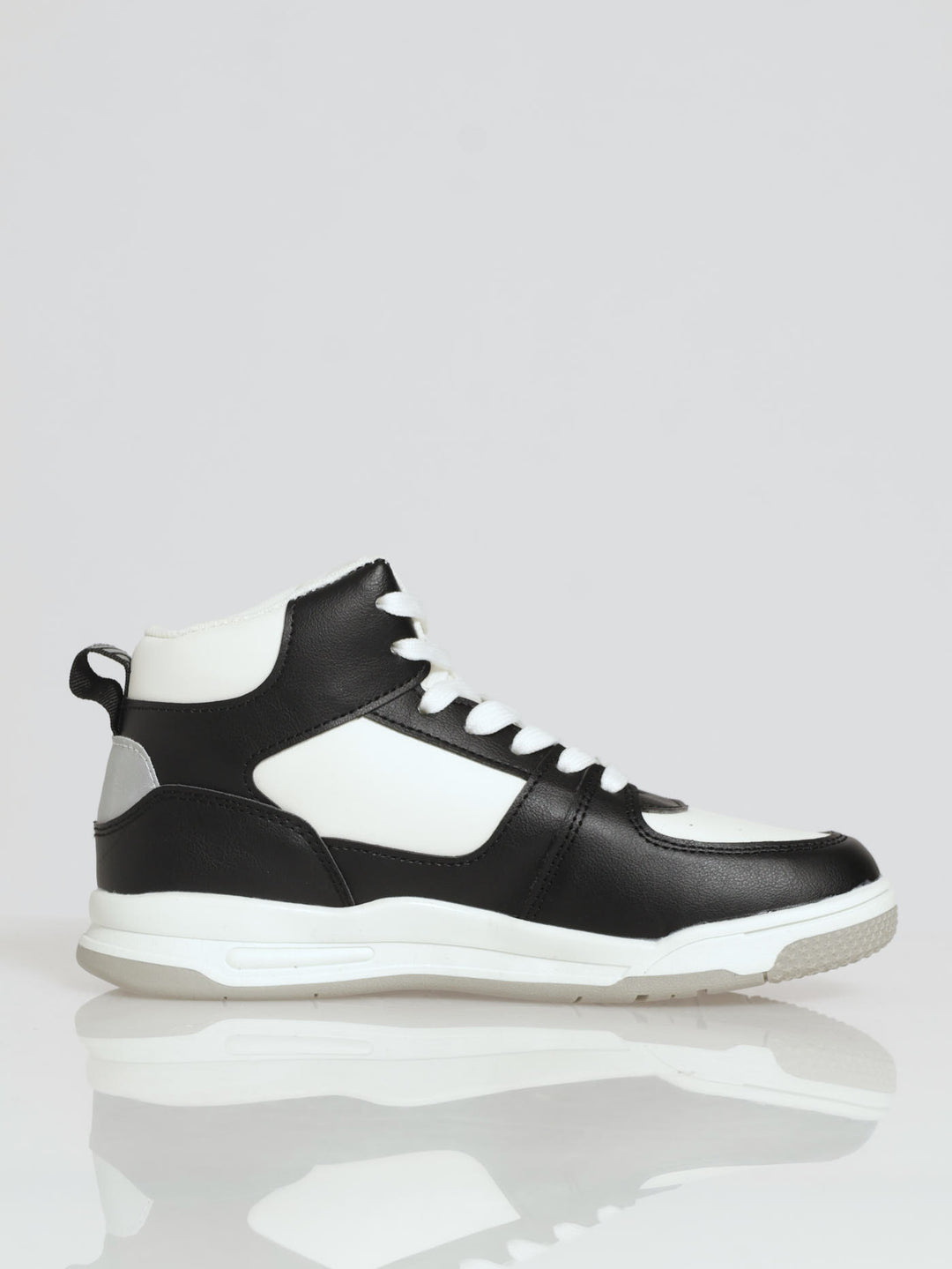Boys Retro Sneaker - White/Black
