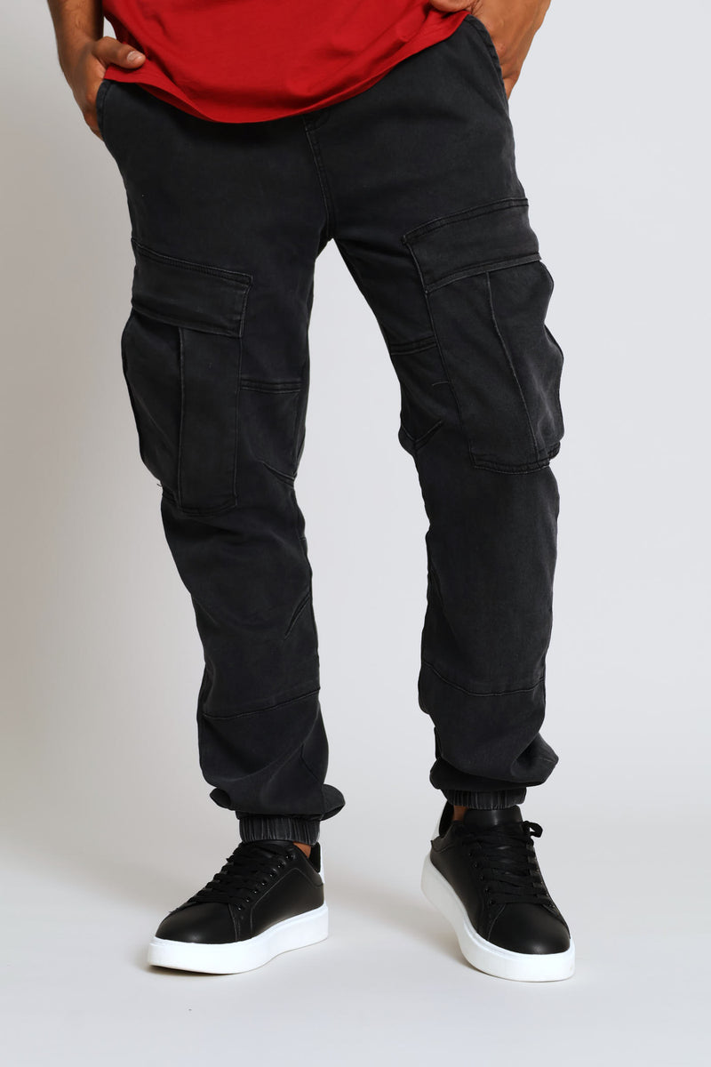 Cargo Knit Denim - Black