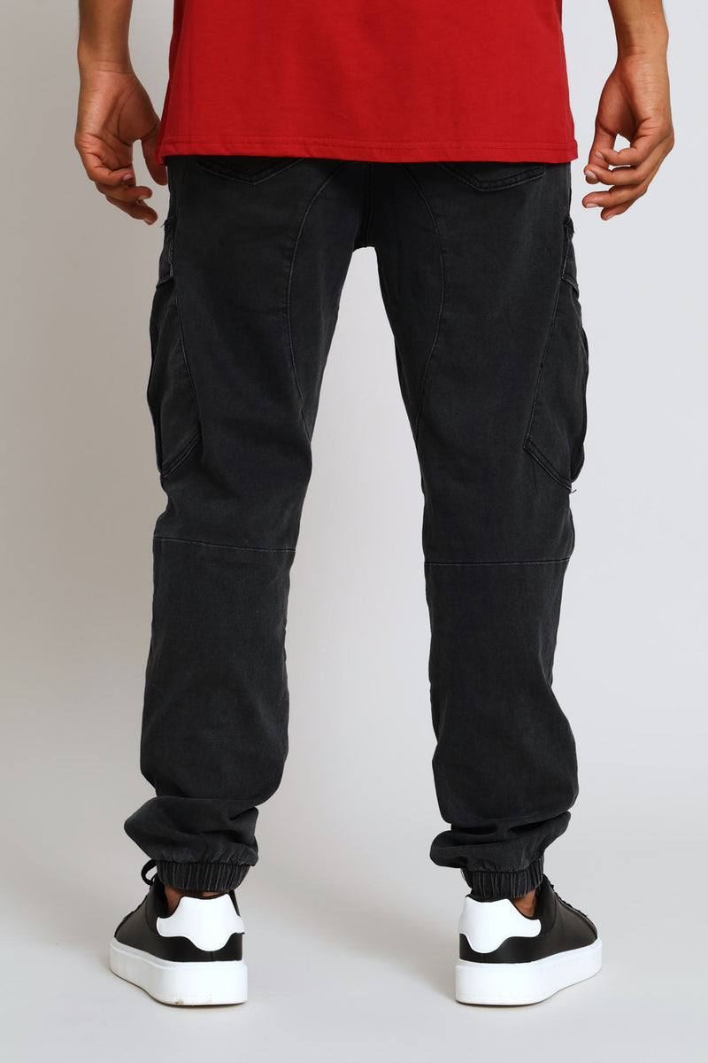 Cargo Knit Denim - Black