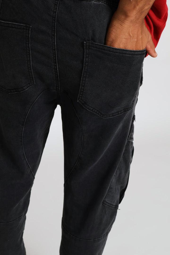 Cargo Knit Denim - Black