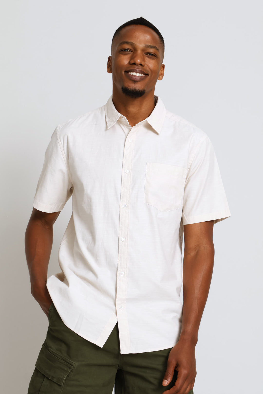 Ringspun Slub Shirt - Stone