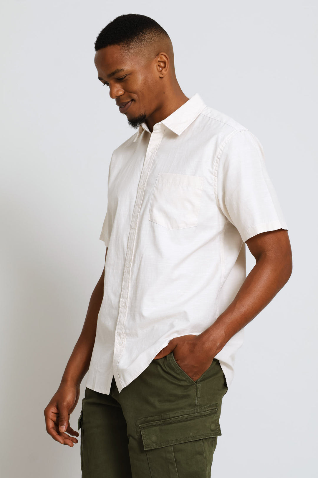 Ringspun Slub Shirt - Stone