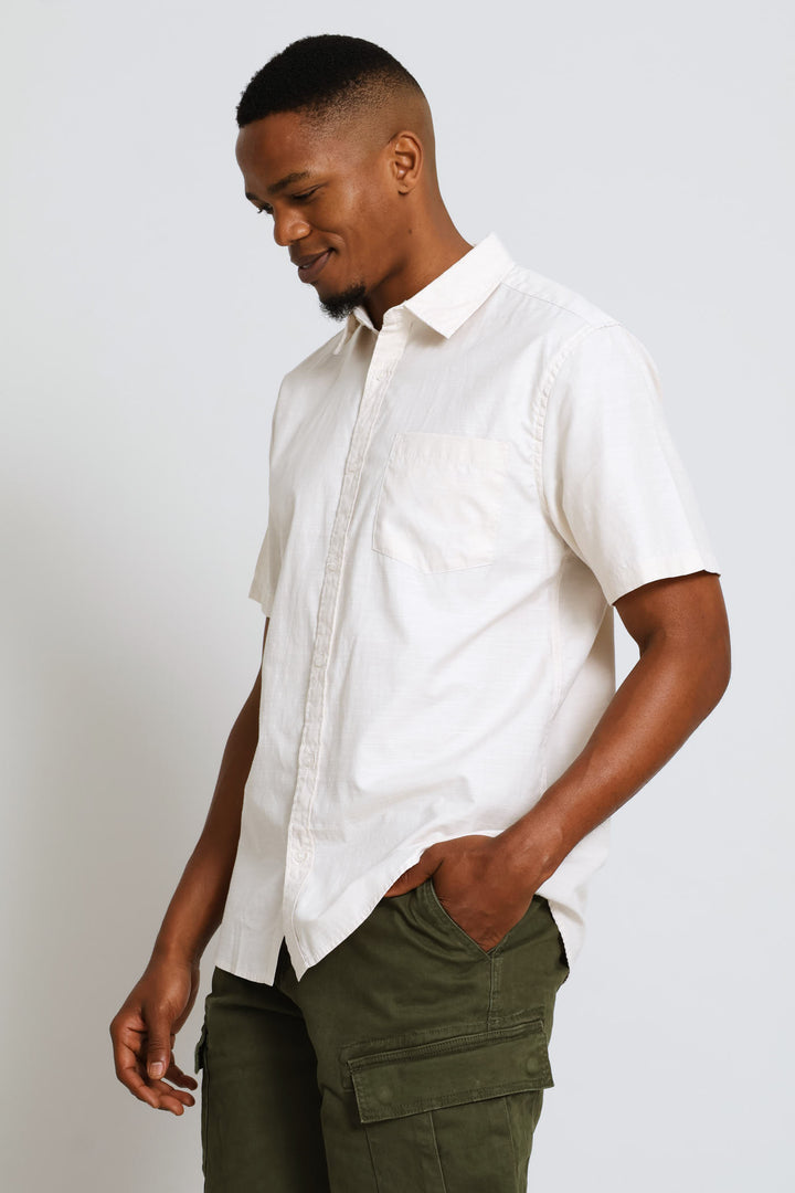 Ringspun Slub Shirt - Stone