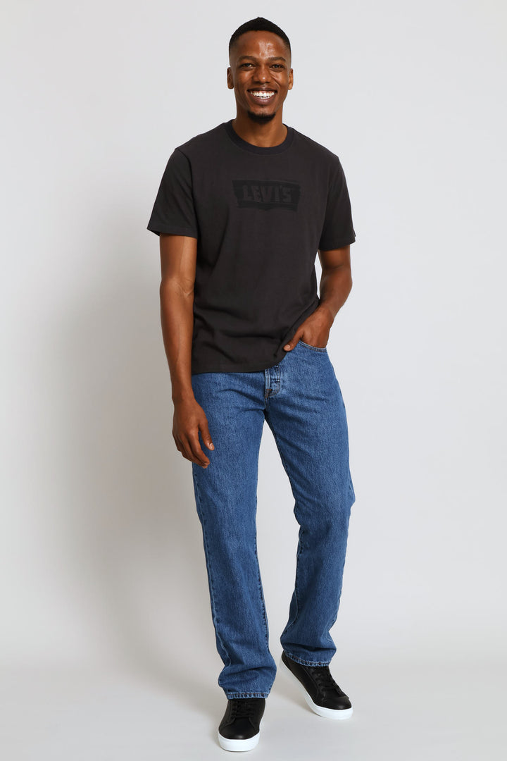 Graphic Blurred Tee - Black
