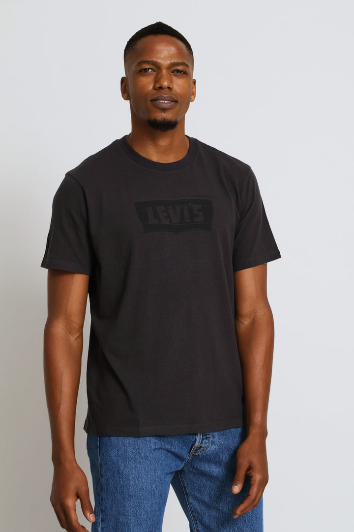 Graphic Blurred Tee - Black
