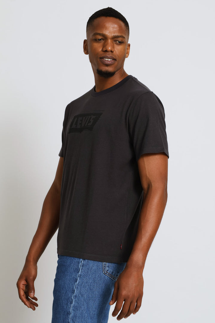 Graphic Blurred Tee - Black