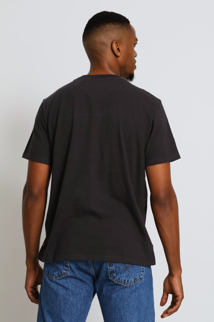 Graphic Blurred Tee - Black