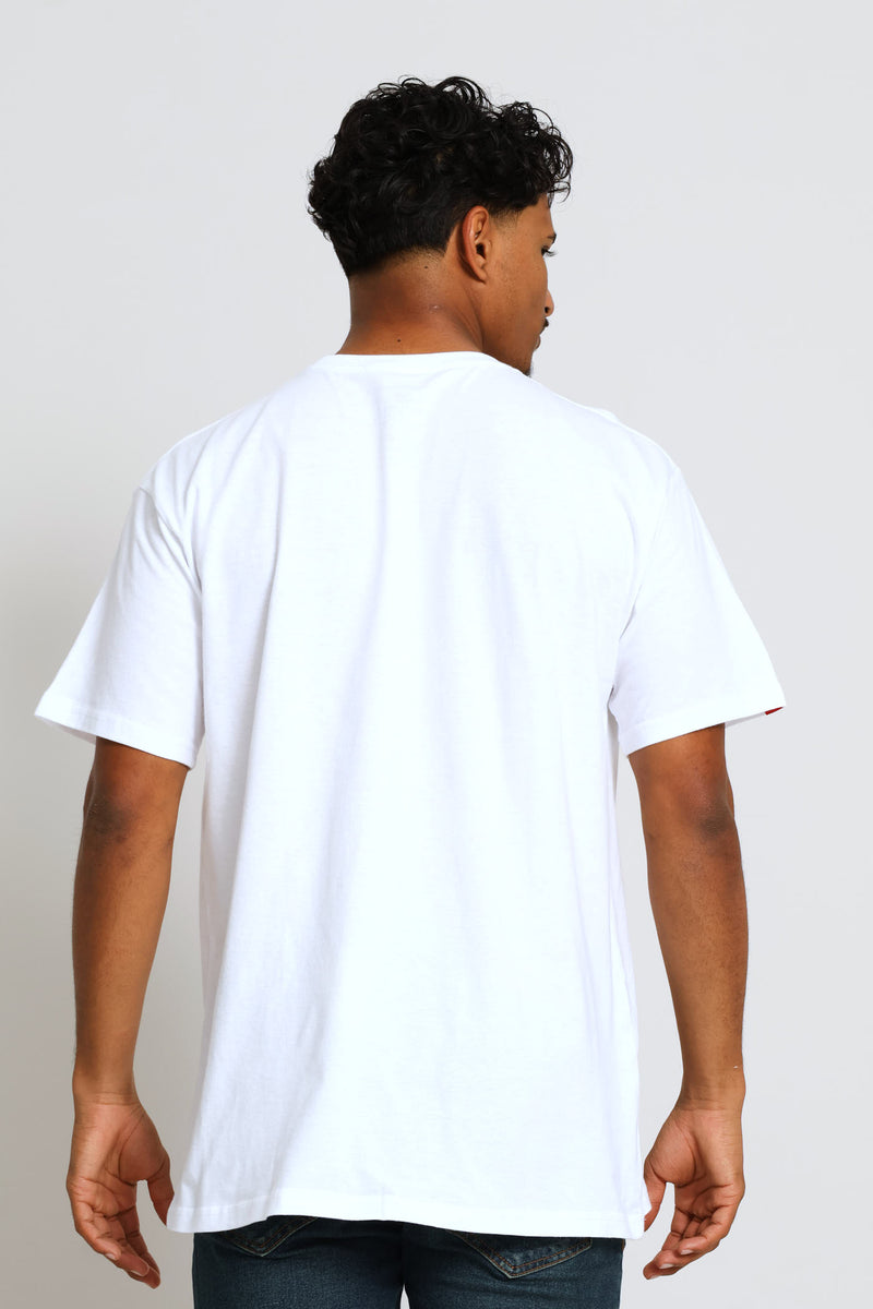 Chest Print Tee - White