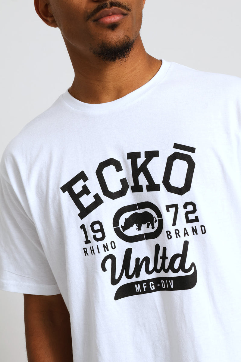 Chest Print Tee - White