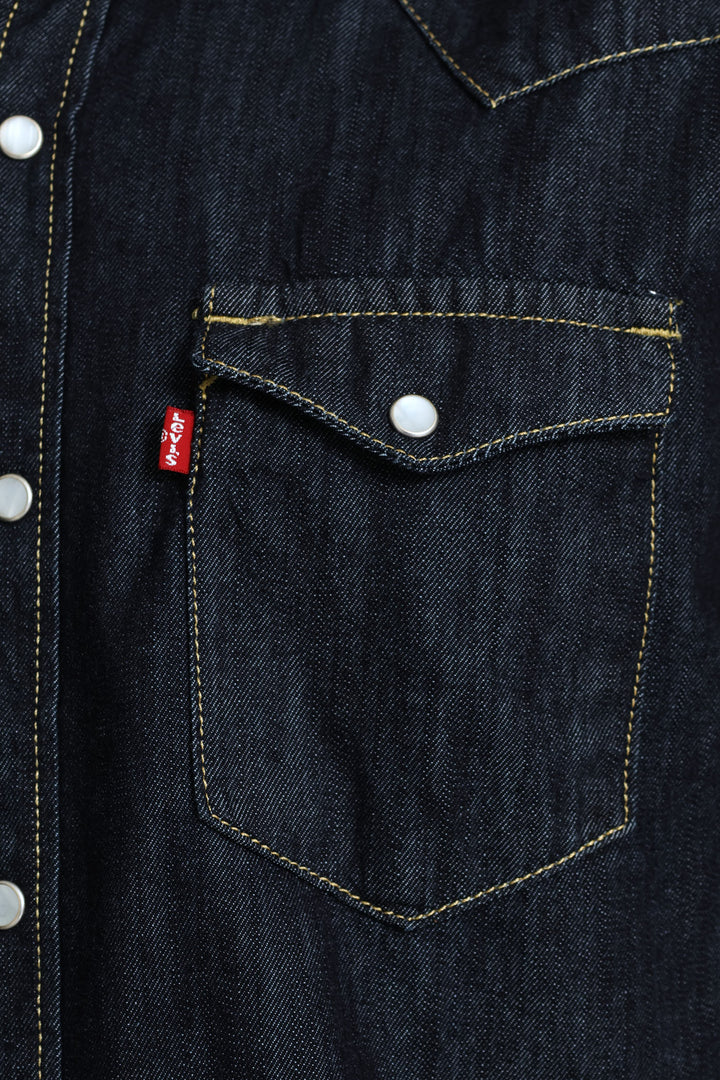 Std Za Classic Western Shirt - Indigo